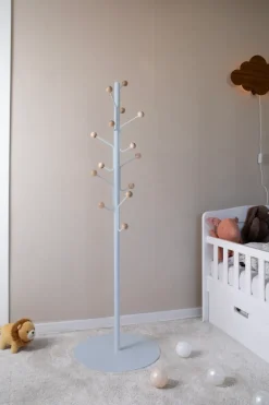 Perchero de pie Bill junior, Azul paloma