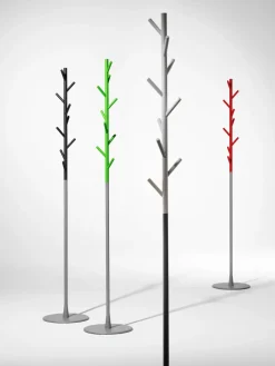 Perchero de pie Sticks, gris oscuro-plata