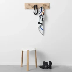 Perchero Fellow, roble aceitado blanco