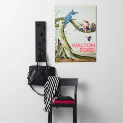 Perchero Fellow, roble teñido de negro