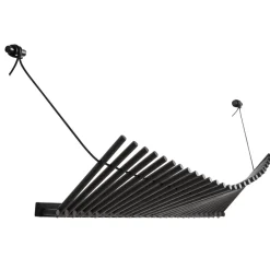 Perchero Knaegt, roble pintado de negro