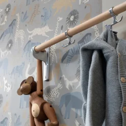 Perchero Nostalgi, Latón, base negra