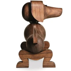 Perro de madera 18,5 cm, nogal