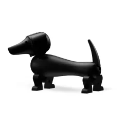 Perro de madera 18,5 cm, Roble oscuro teñido