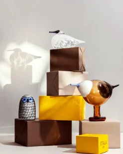 Pájaros por Toikka Kustskata 250x175 mm , Naranja intenso