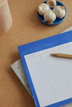 Planificador semanal Design Letters, Cobalt blue