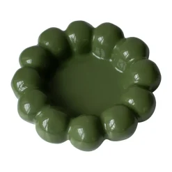 Plato Portavelas Bright Ø17 cm, Verde brillante