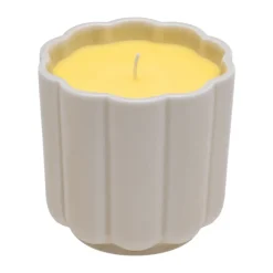 Play luz en forma de cerámica redonda, Beige-amarillo