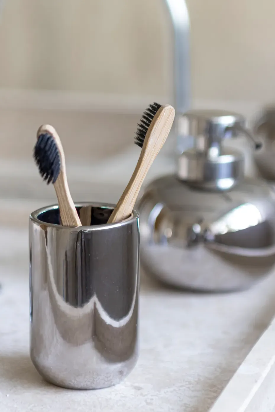 Portacepillos de dientes Lotus, Chrome