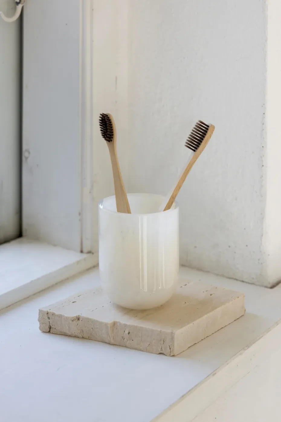 Portacepillos Opal, Lino