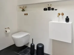 Portacepillos Sensu Ø7,4x9,5 cm, Black