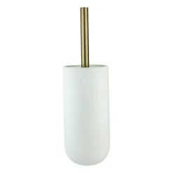 Portaescobillas baño Lotus, blanco