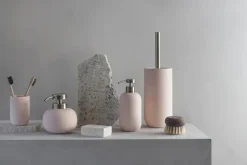 Portaescobillas baño Lotus, Powder rose