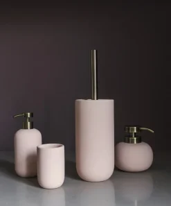Portaescobillas baño Lotus, Powder rose