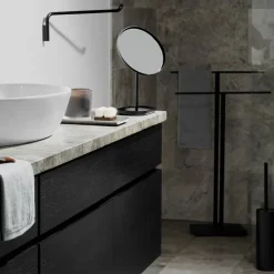 Portaescobillas de baño Modo, negro