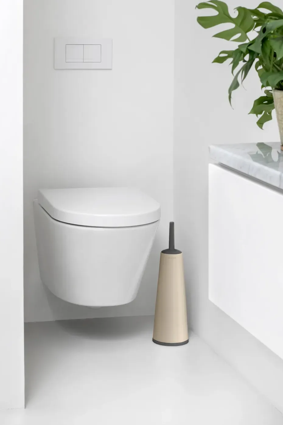 Portaescobillas de inodoro ReNew Brabantia, Soft Beige