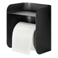 Portarrollos de papel higiénico Carry, Negro