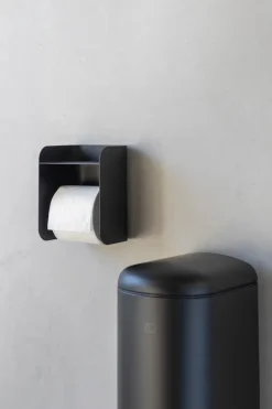 Portarrollos de papel higiénico Carry, Negro