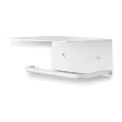 Portarrollos para papel higiénico Dora con estante, White