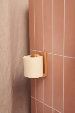 Portarrollos para papel higiénico Andersen, Lacquered oak