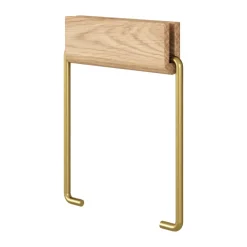 Portarrollos para papel higiénico Moebe, Roble-latón