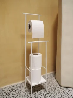 Portarrollos para papel higiénico Dora, White