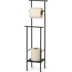 Portarrollos para papel higiénico Dora, Black