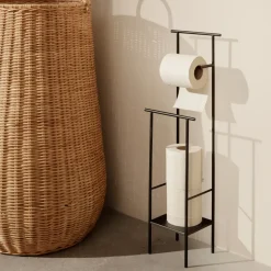 Portarrollos para papel higiénico Dora, Black