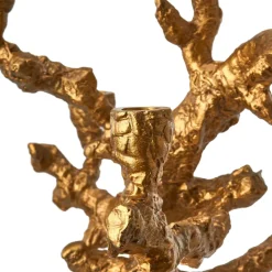 Portavelas Apple tree L 53 cm, Dorado