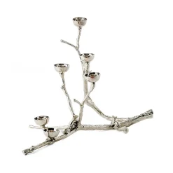 Portavelas ardilla Twiggy 30 cm, Plateado