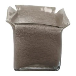 Portavelas Atlas 15,5 cm, Taupe