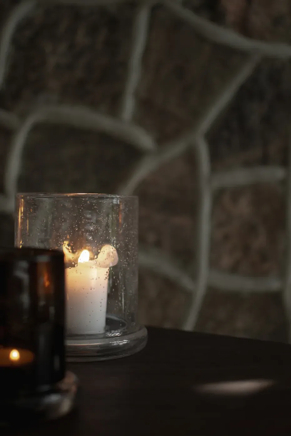 Portavelas Bubble Ø14 cm, Clear