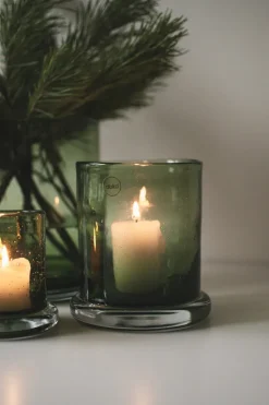 Portavelas Bubble Ø14 cm, Verde