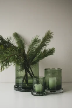 Portavelas Bubble Ø14 cm, Verde