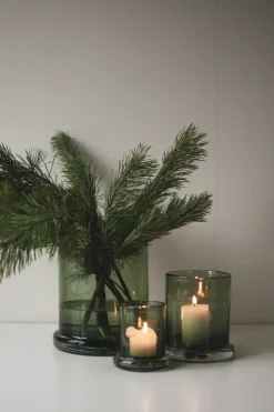 Portavelas Bubble Ø20 cm, Verde