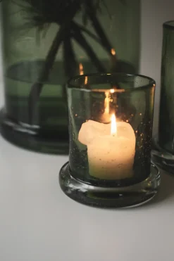 Portavelas Bubble Ø10 cm, Verde