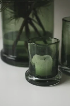 Portavelas Bubble Ø10 cm, Verde