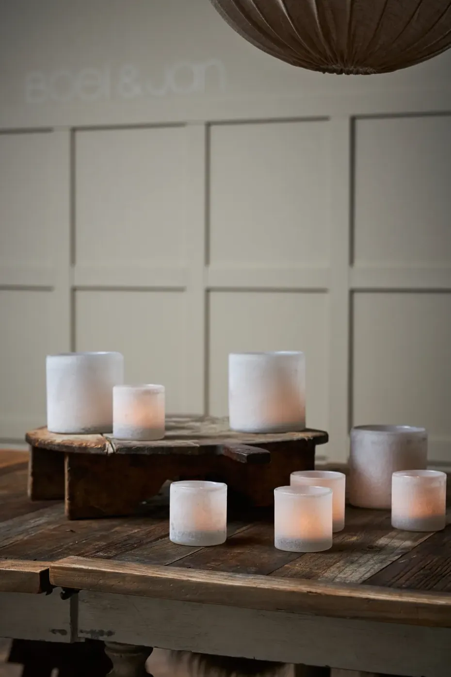 Portavelas Bungenäs Ø12,5 cm, blanco