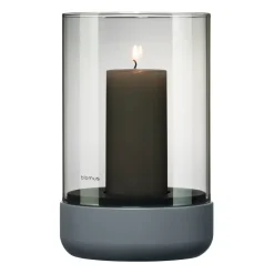 Portavelas Calma Ø12 cm, Gray-smoke