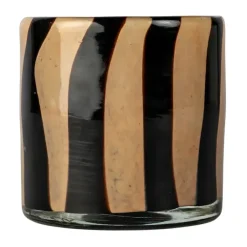 Portavelas Calore XS Ø10 cm, Black-beige