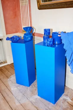 Portavelas Calore XS Ø10 cm, Azul multi