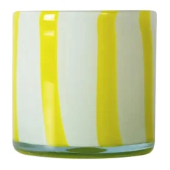 Portavelas Calore XS Ø10 cm, Yellow-white