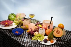 Portavelas Calore XS Ø10 cm, Rosa-beige-burdeos