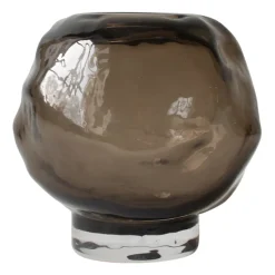 Portavelas con pie Bunch mini Ø12 cm, Brown