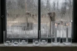 Portavelas de cristal Ernst, Ø10x9 cm