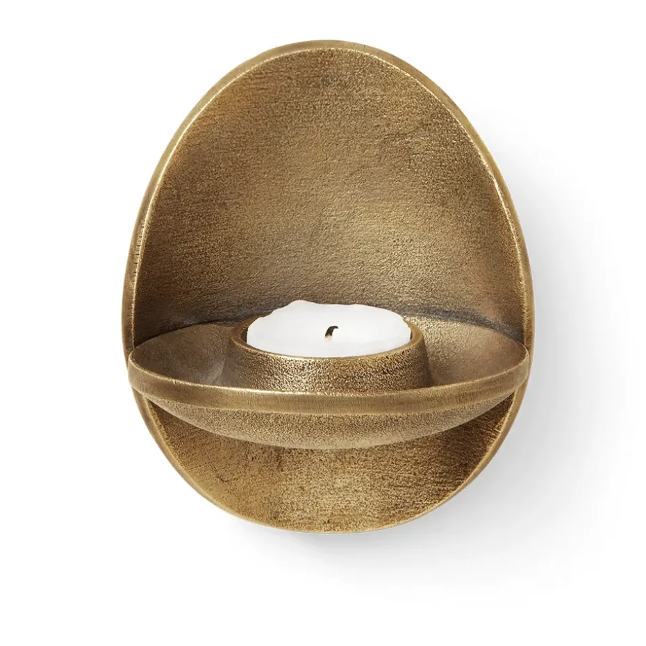 Portavelas de pared Agapé, Brass finish