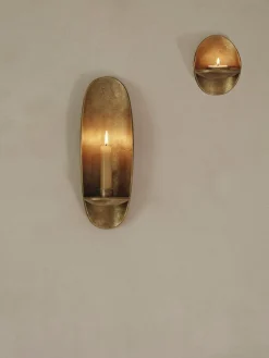 Portavelas de pared Agapé, Brass finish