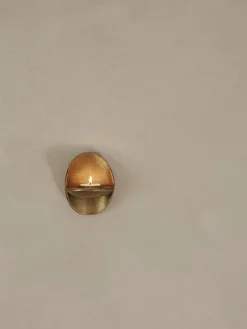 Portavelas de pared Agapé, Brass finish