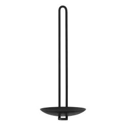 Portavelas de pared Clip 20 cm, Negro