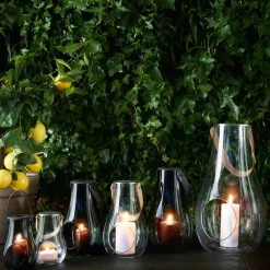 Portavelas Design With Light smoke, 25 cm